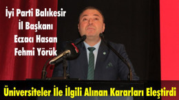 Yörük Üniversiteler İle İlgili Alınan Kararları Eleştirdi