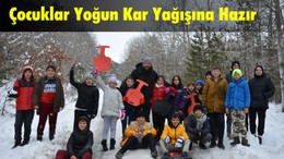 Sındırgı’da Karın Tadını Çocuklar Çıkardı