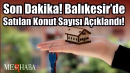 Son Dakika! Balıkesir’de Satılan Konut Sayısı Açıklandı!