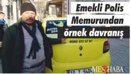 Emekli Polis Memurundan örnek davranış