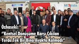 Özhaseki: ‘’Kentsel Dönüşüme Karşı Çıkılan Yerde Tek Bir Bina Ayakta Kalmadı‘’