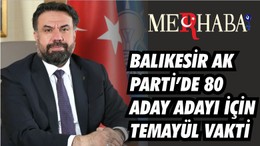 BALIKESİR AK PARTİ’DE 80 ADAY ADAYI İÇİN TEMAYÜL VAKTİ