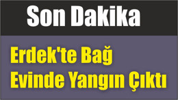 Son Dakika: Erdek'te bağ evinde yangın çıktı