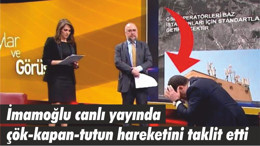 İmamoğlu canlı yayında Bakan Soylu'nun çök-kapan-tutun hareketini taklit etti