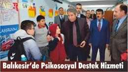 Balıkesir’de Psikososyal Destek Hizmeti
