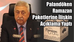 Palandöken Ramazan Paketlerine İlişkin Açıklama Yaptı