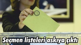 Seçmen listeleri askıya çıktı
