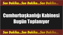 Cumhurbaşkanlığı Kabinesi Bugün Toplanıyor