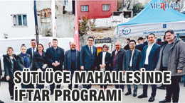 Balıkesir Sütlüce’de İftar