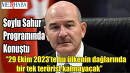 Soylu Sahur Programında Konuştu