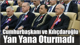 Cumhurbaşkanı ve Kılıçdaroğlu Yan Yana Oturmadı