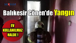 Balıkesir Gönen'de Yangın