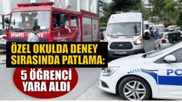 Özel Okulda Deney Sırasında Patlama Oldu
