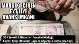 Maaşı Gecikenlere Avans İmkanı