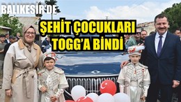 ŞEHİT ÇOCUKLARI TOGG'DA