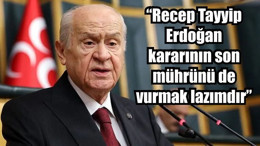 MHP Genel Başkanı Bahçeli Açıklama Yaptı
