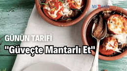 Güveçte Mantarlı Et