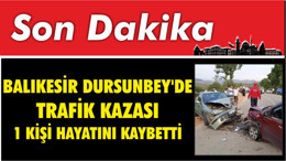 Balıkesir Dursunbey'de Trafik Kazası