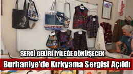 Burhaniye'de Kırkyama Sergisi Açıldı