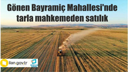 Gönen Bayramiç Mahallesi'nde tarla mahkemeden satılık