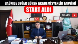 BAÜN’de Değer Gören Akademisyenlik Takvimi