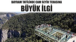 Bayram Tatilinde Cam Seyir Terasına Büyük İlgi