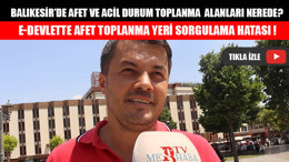 E-Devlette Afet Toplanma Yeri Sorgulama Hatası