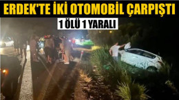 Erdek'te İki Otomobil Çarpıştı; 1 Ölü 1Yaralı