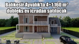 Balıkesir Ayvalık'ta 4+1 160 m² dubleks ev icradan satılacak