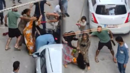 Kadını Yerde Sürüklediler Demir Sopalarla Vurdular