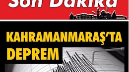 Son Dakika: Kahramanmaraş'ta 4,6 Şiddetinde Deprem