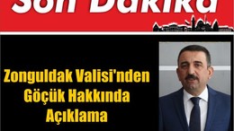 Zonguldak Valisi'nden Göçük Hakkında Açıklama