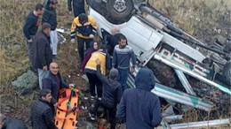 Kamyonet şarampole devrildi: 2 yaralı