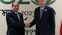 Cumhurbaşkanı Erdoğan, Mısır Cumhurbaşkanı Sisi ile bir araya geldi