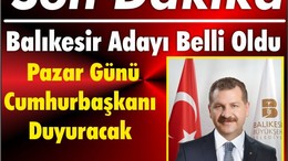 Pazar Günü Cumhurbaşkanı Erdoğan Yücel Yılmaz'ı Duyuracak