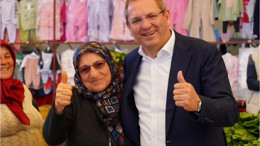 Başkan Ergin Pazar Yerinde Vatandaşlarla Buluştu