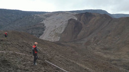 Erzincan'da kayıp işçileri arama çalışmaları 5'inci gününde sürdü