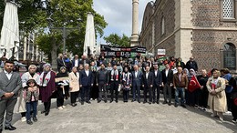 AK Parti İl Kadın Kolları, İsrail'in Gazze'ye Saldırılarına Karşı Tepki Gösterdi