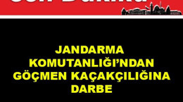 Jandarma'dan Göçmen Kaçakçılığına Darbe