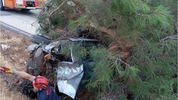 Balıkesir-İzmir Karayolu’nda Tek Taraflı Trafik Kazası