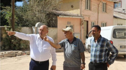 Başkan Palaz Gönen'in Yolları İçin Saha İndi