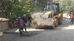 Bigadiç'te Yol Onarım Çalışmaları Sürüyor