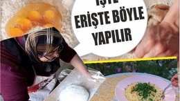 Balıkesir Kırsalında Geleneksel Erişte Yapımı Başladı