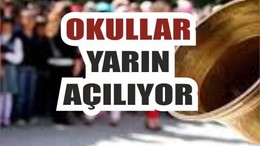 9 Eylül'de Yarın okullar açılıyor
