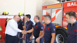 Başkan Palaz'dan İtfaiyecilere Destek!