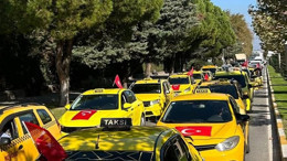 Balıkesirli Taksicilerden Teröre Karşı Tepki Konvoyu