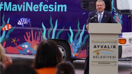 Ayvalık’ta Mavi Nefes Eğitim Otobüsü Yola Çıktı