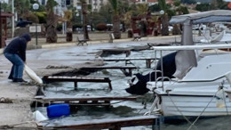 Kuzey Ege'yi Lodos Vurdu, Ayvalık’ta Tekneler Battı