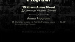 Ayvalık'ta 10 Kasım Anma Programı Belli Oldu
