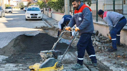 Burhaniye’de Belediye Ekipleri Sahada